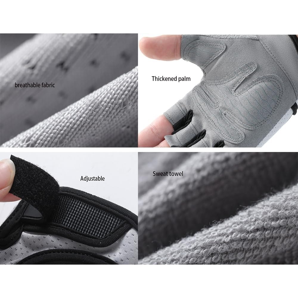 Cycling Glove Padded - Gants d'entraînement sans doigts pour femmes,