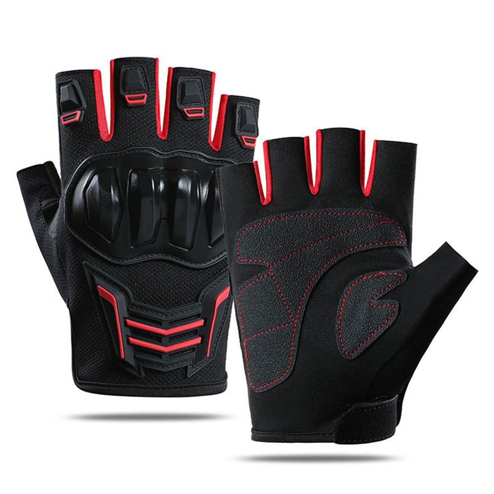 Cycling Glove Padded - Gants de Moto respirants été demi-doigt