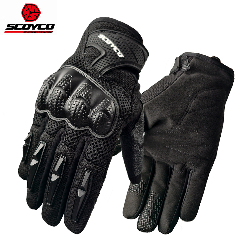 Cycling Glove Padded - Scoyco-Gants d'équitation de moto, protection des