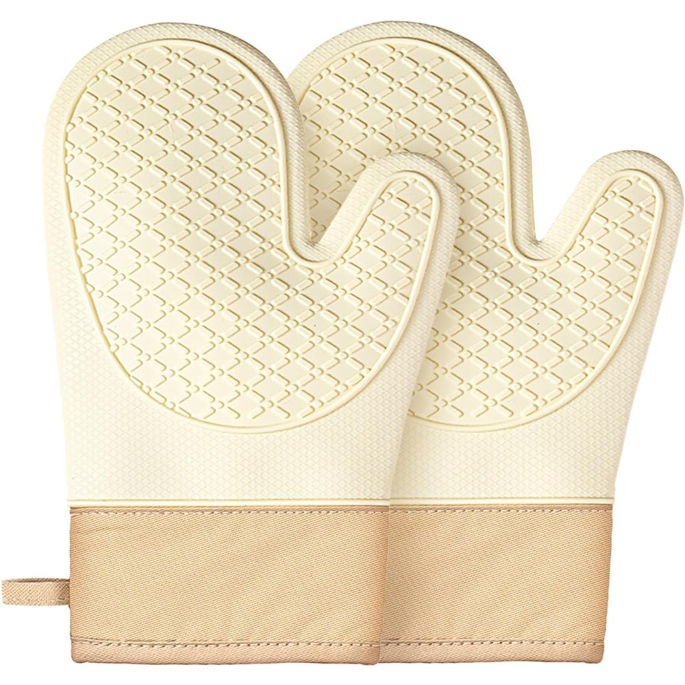 Oven Mitt Silicone - Ensemble de 2 gants de cuisine