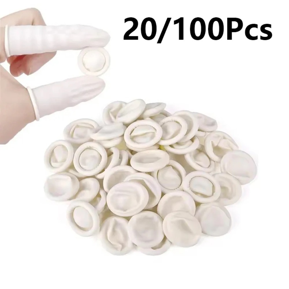 Latex Disposable Glove - Ensemble de protège-doigts jetables en caoutchouc