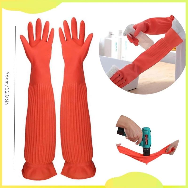 Dish Glove Rubber - Gants de nettoyage en caoutchouc extra