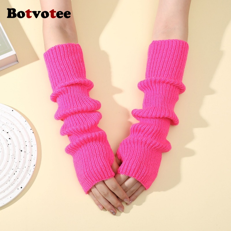 Fingerless Glove Knit - Accessoires Botvotee Y2k, Gants sans doigts
