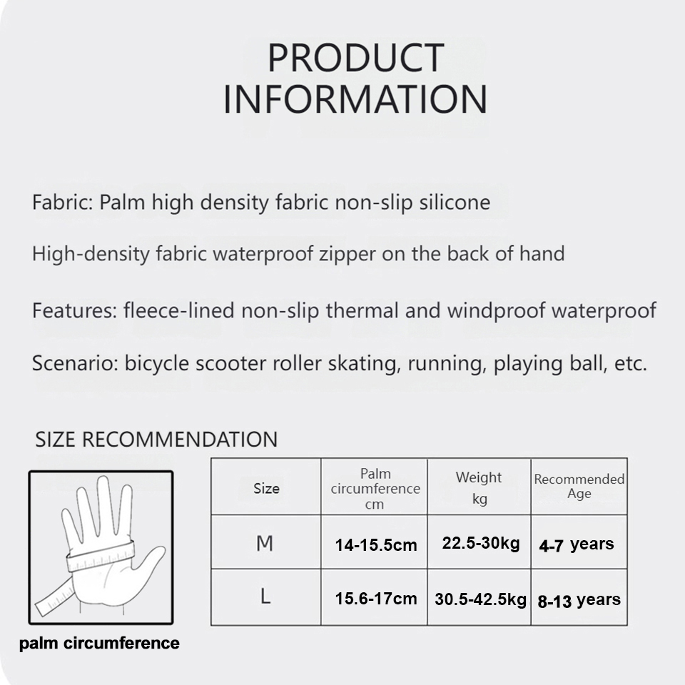GTUBIKE gants pour enfants cha - Ski Glove Waterproof avis et prix