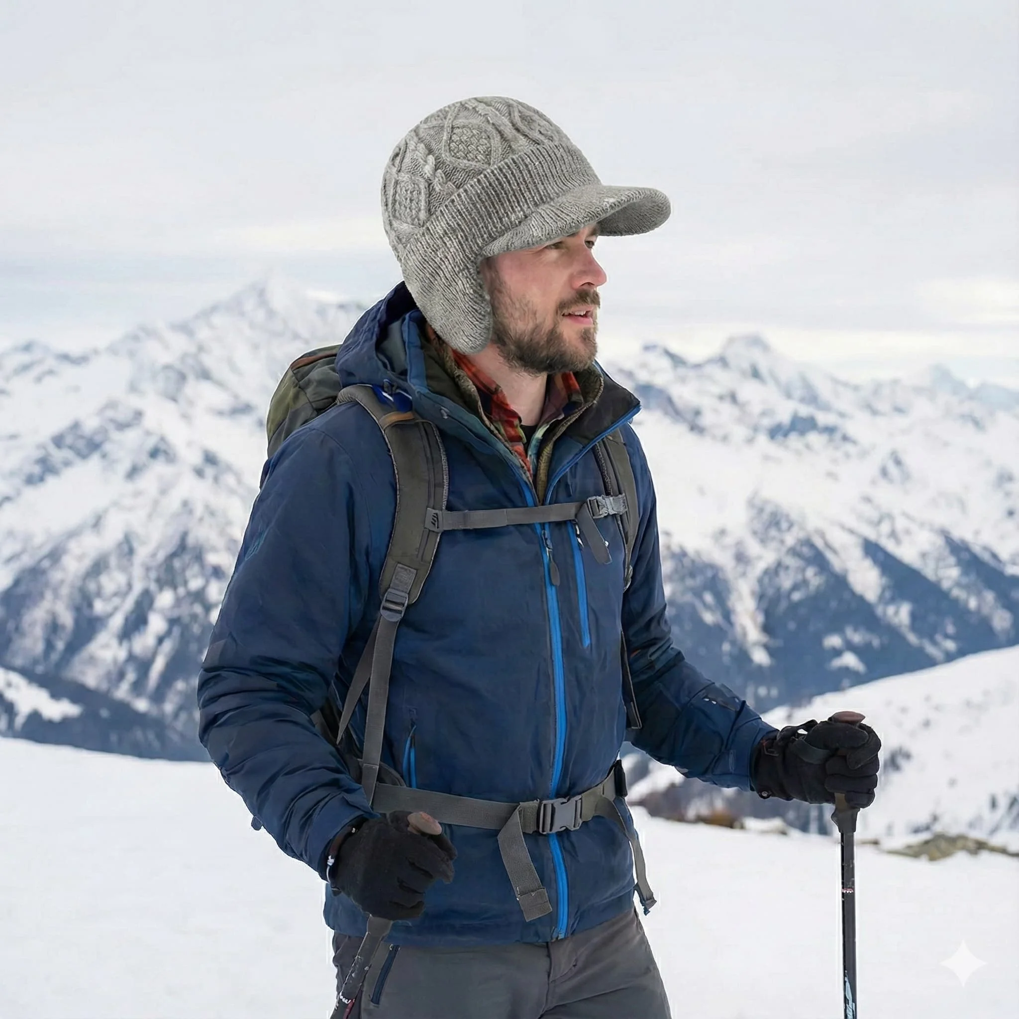 Bonnet d'hiver chaud doublé po - Wool Glove Lined avis et prix