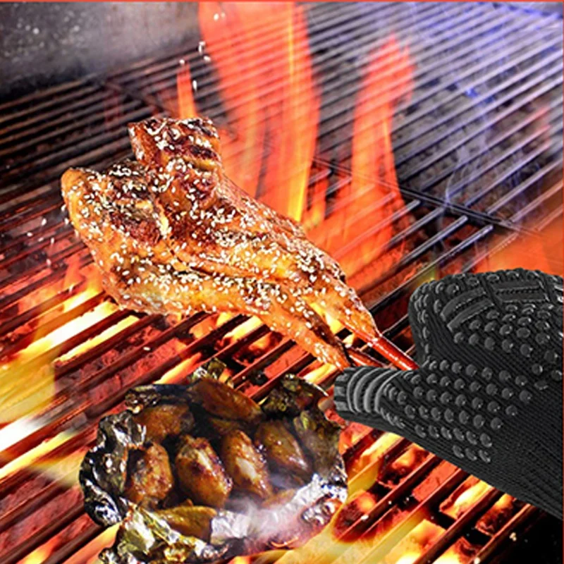 Gants de barbecue antidérapant - Oven Mitt Silicone avis et prix