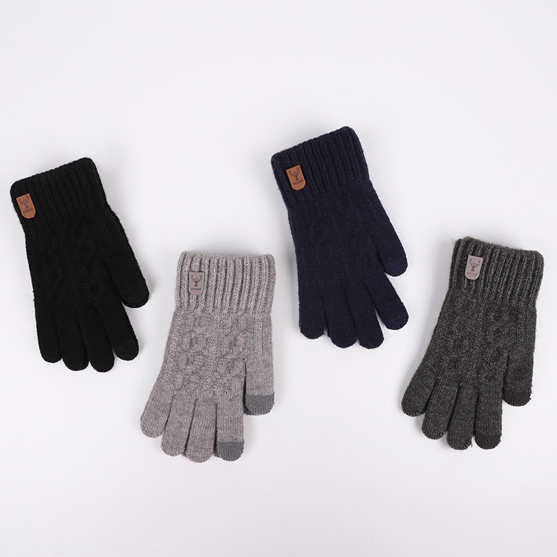 Gants tricotés en laine pour h - Wool Glove Lined avis et prix