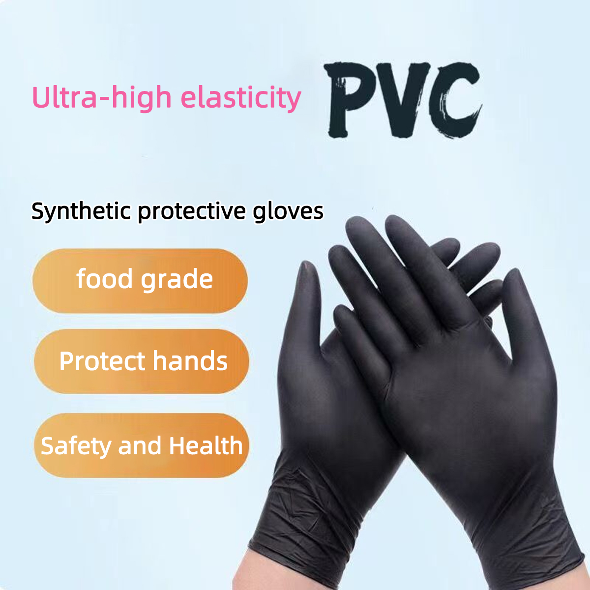 Gants en nitrile noirs jetable - Latex Disposable Glove avis et prix