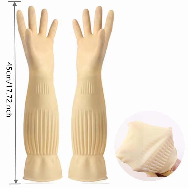 Gants de vaisselle longs en ca - Dish Glove Rubber avis et prix