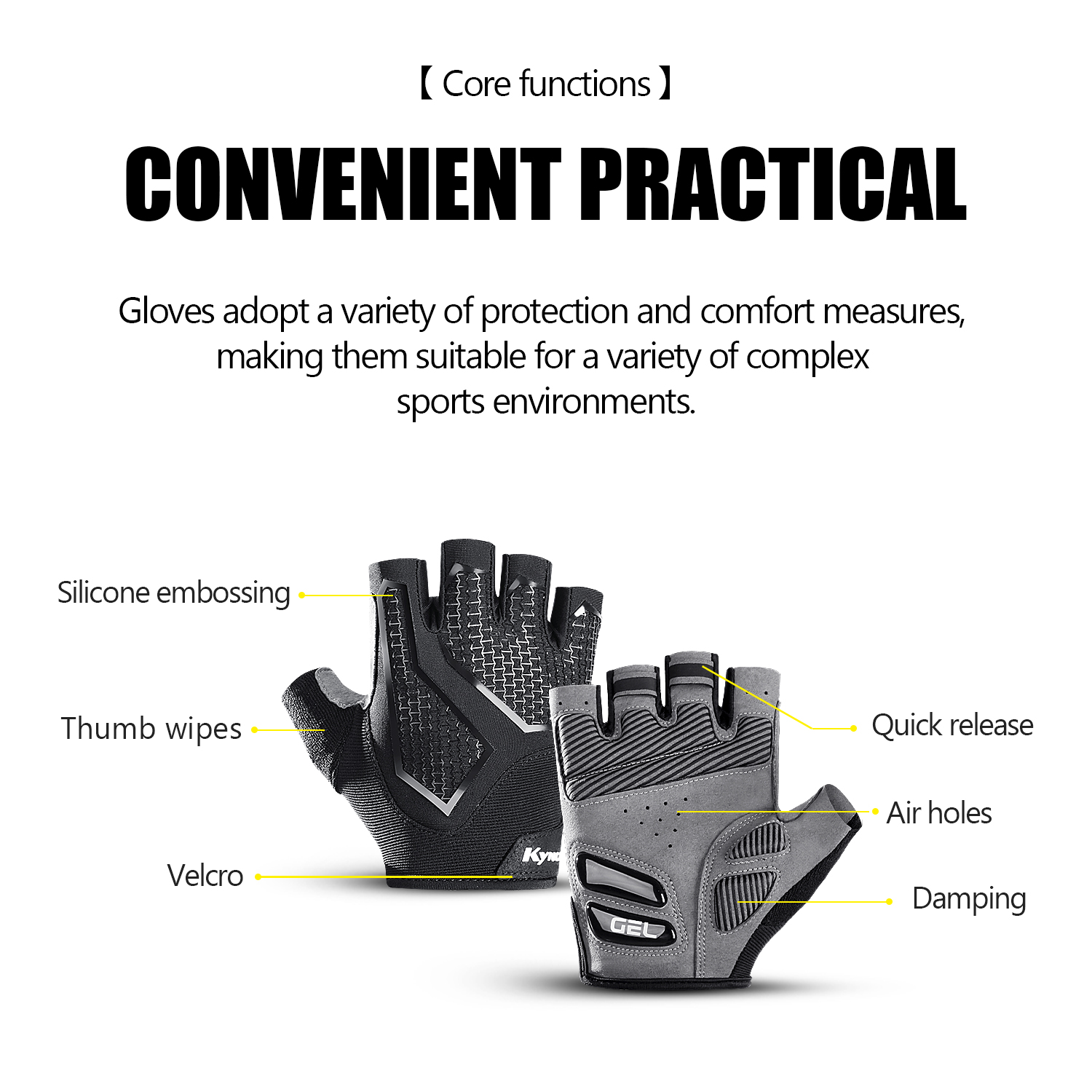 Gants de cyclisme antidérapant - Cycling Glove Padded avis et prix