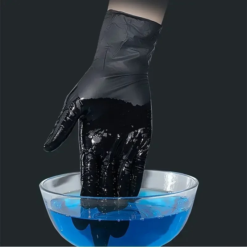 Gants noirs jetables sans late - Latex Disposable Glove avis et prix